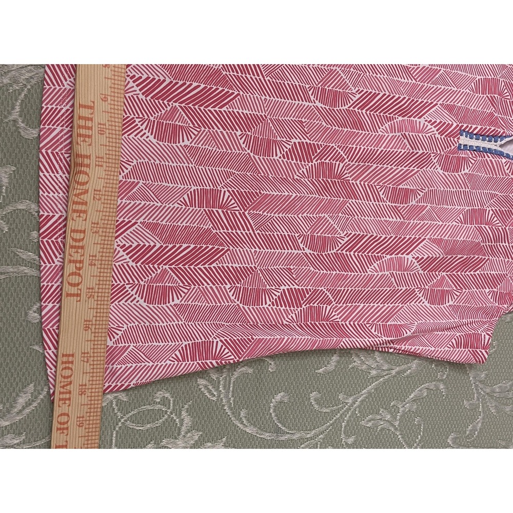 J. McLaughlin Tank Top Womens S Pink Geometric Crochet Tunic Sleeveless Stretch - Picture 6 of 12